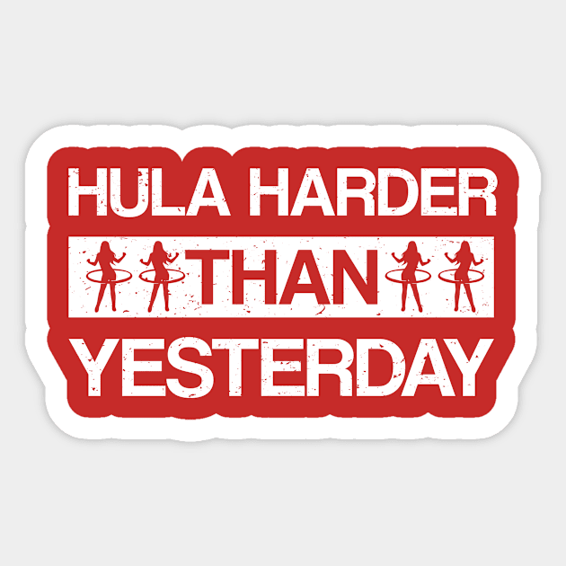 Hula Hoop Funny Saying Hula Funny Gift Sticker by POS